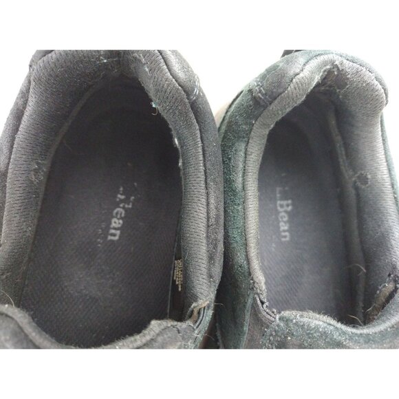 L.L. Bean Black Suede Women's 8.5 Mule Moc Shoes Vibram Artic Grip Primaloft - Picture 7 of 13